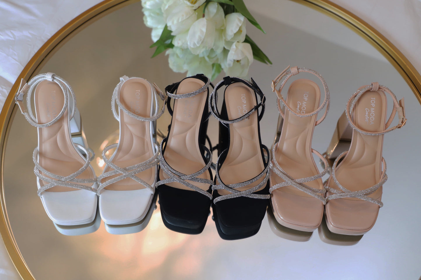 Aurora Sparkly Comfort Heel
