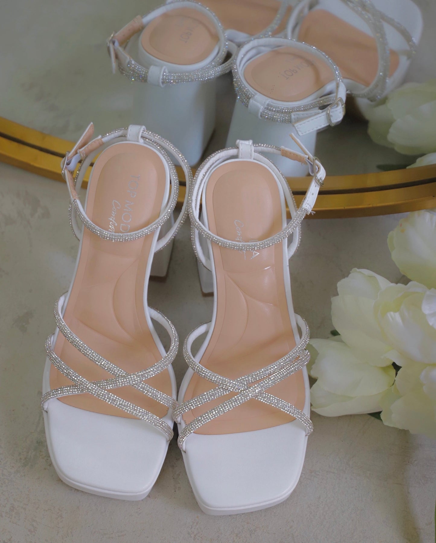 Aurora Sparkly Comfort Heel