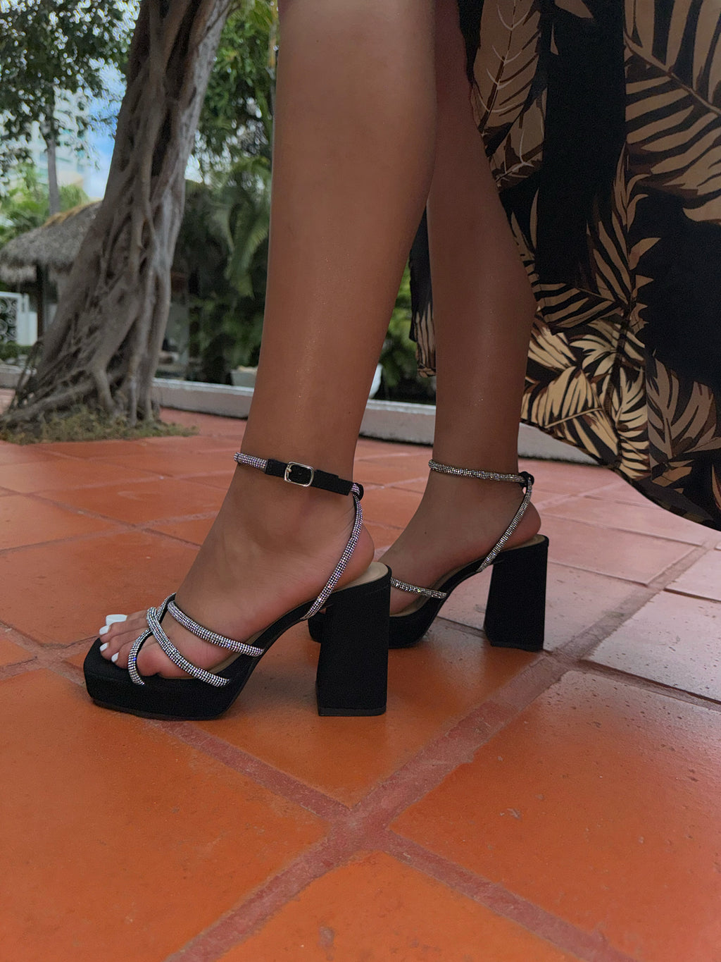 Aurora Sparkly Comfort Heel