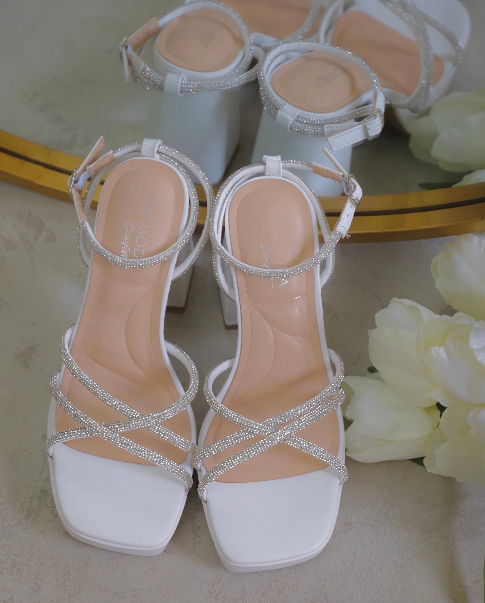 Aurora Sparkly Comfort Heel
